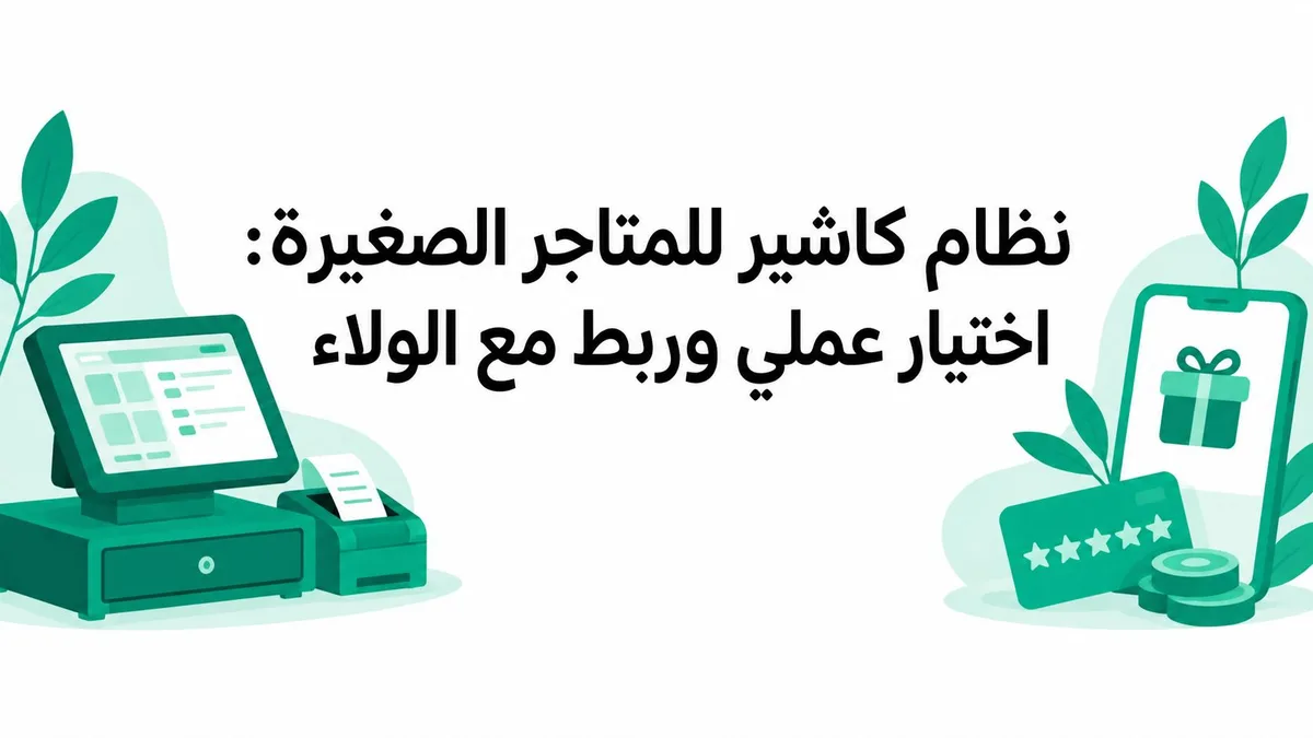نظام كاشير للمتاجر الصغيرة: اختيار عملي وربط مع الولاء